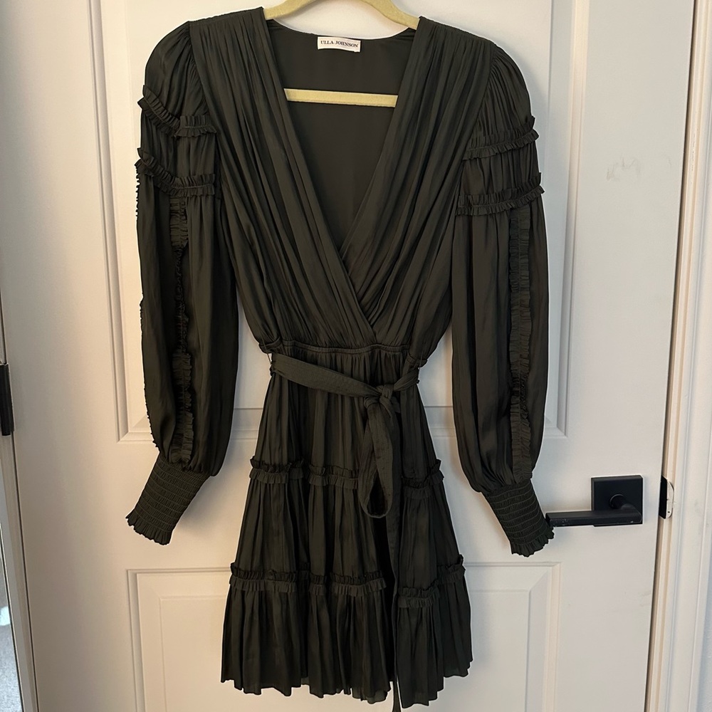 Ulla Johnson long sleeve green dress